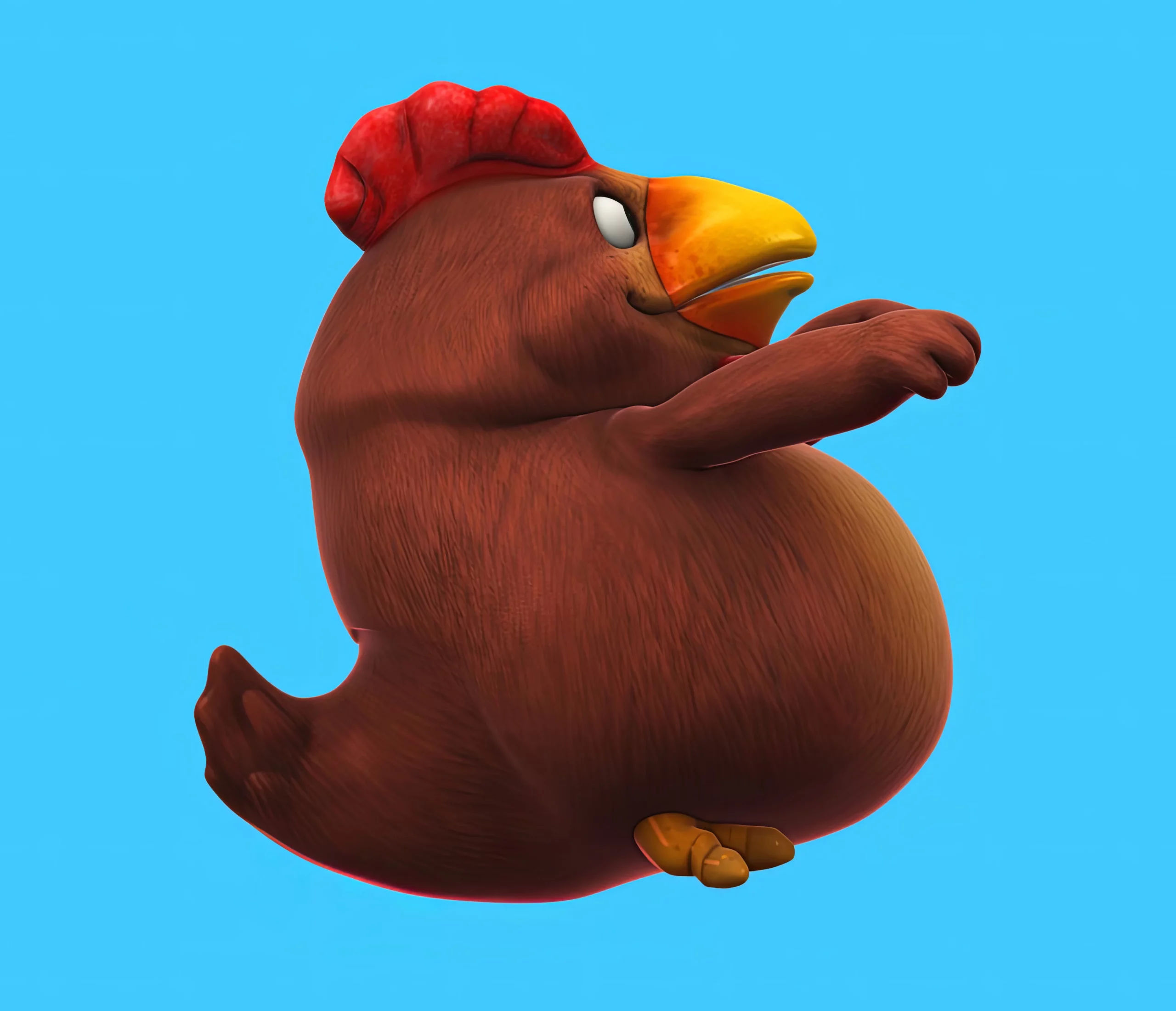 Motion-Activated Screaming Chicken