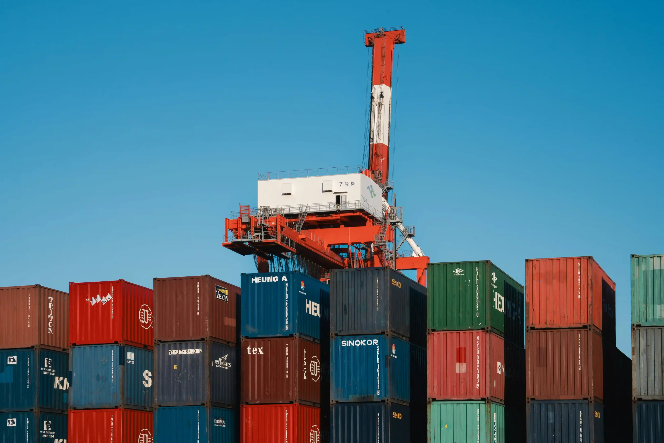 container at port